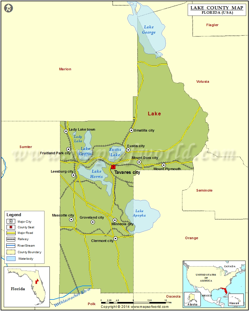 Cities In Lake County Lake County Map 