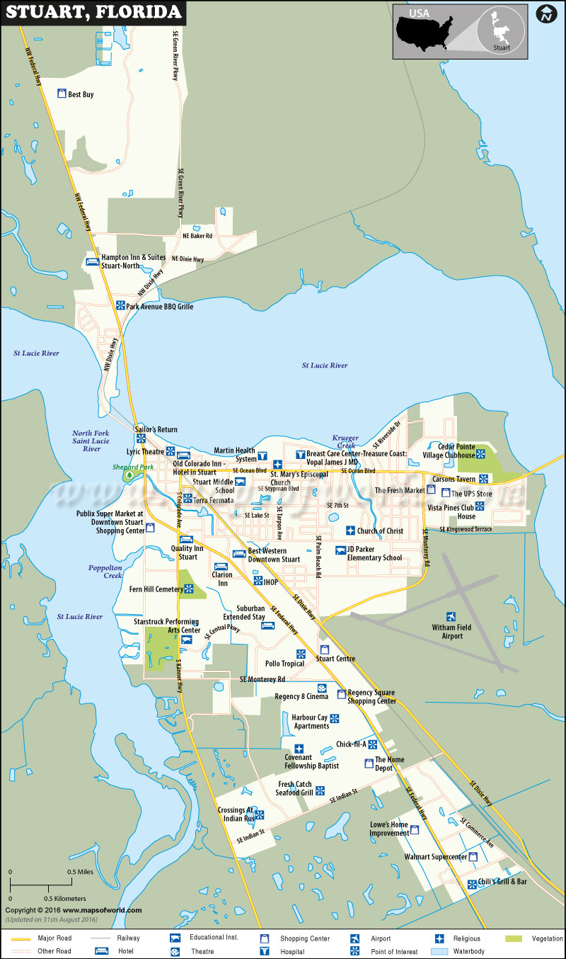 Google Map Of Stuart Florida Printable Maps Online.