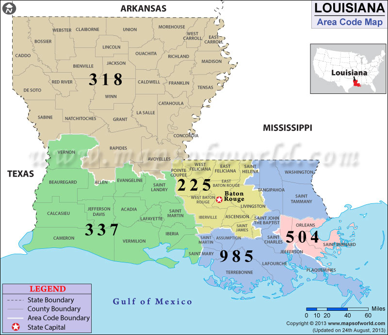 Louisiana ZIP Codes Your Ultimate Guide Louisiana Area Code Map 