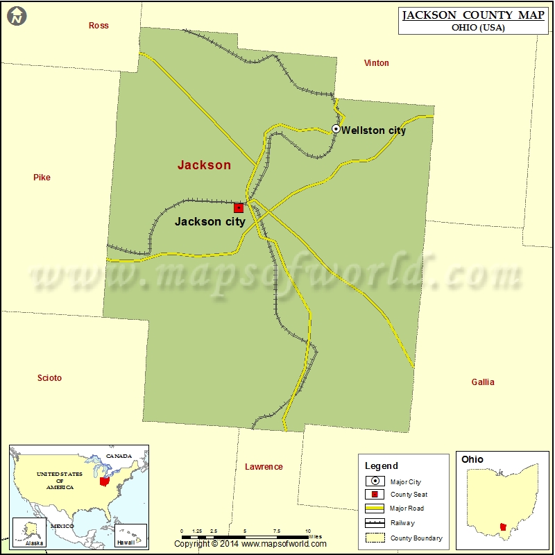 Jackson Township Ohio Map Jackson County Map 