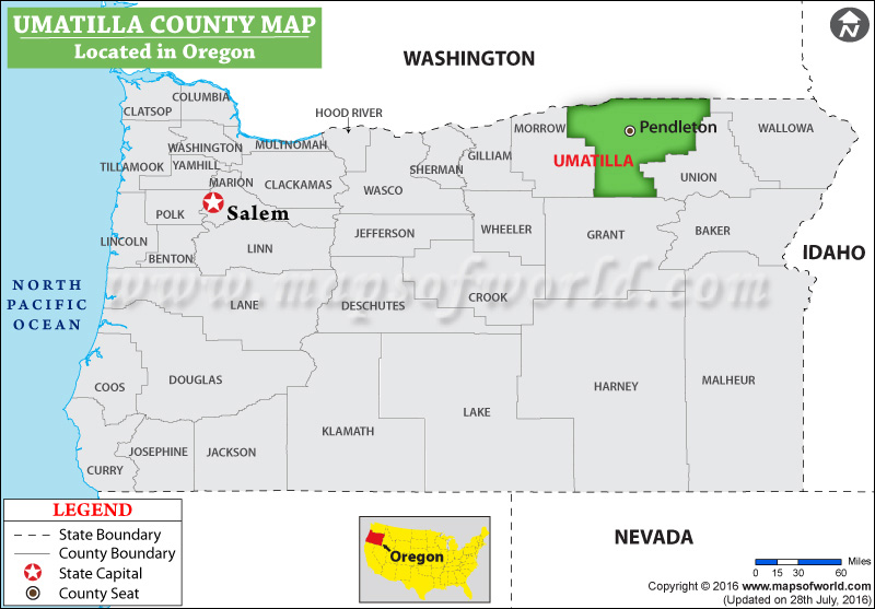 Umatilla County High School Students Hold Donation Ceremony In Umatilla County Map 