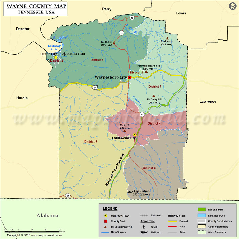 County Wayne Wayne County Map 