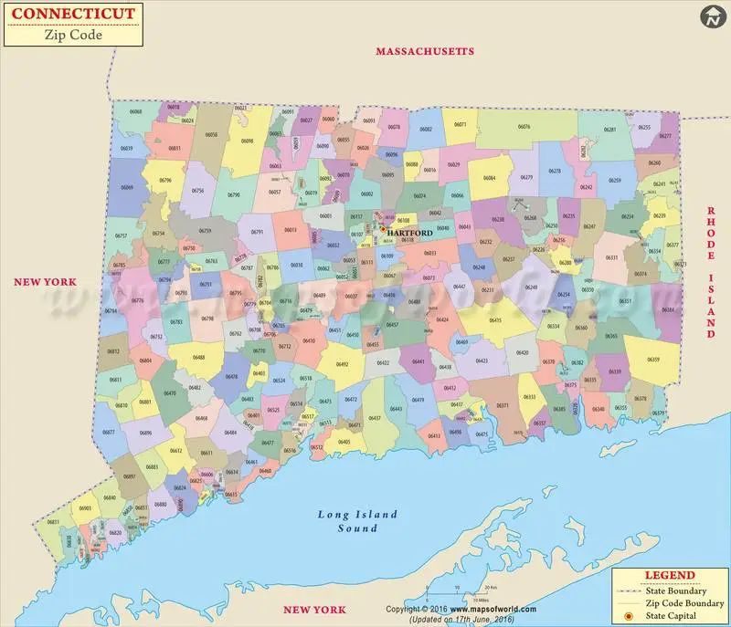 Connecticut Zip Code Map - Ultra HD High Resolution Ocean Designs | Free Download