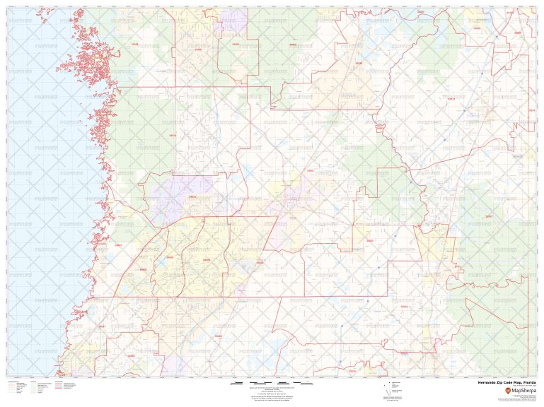 Hernando Zip Code Map Florida Hernando County Zip Codes Hernando Zip Code Map Florida 