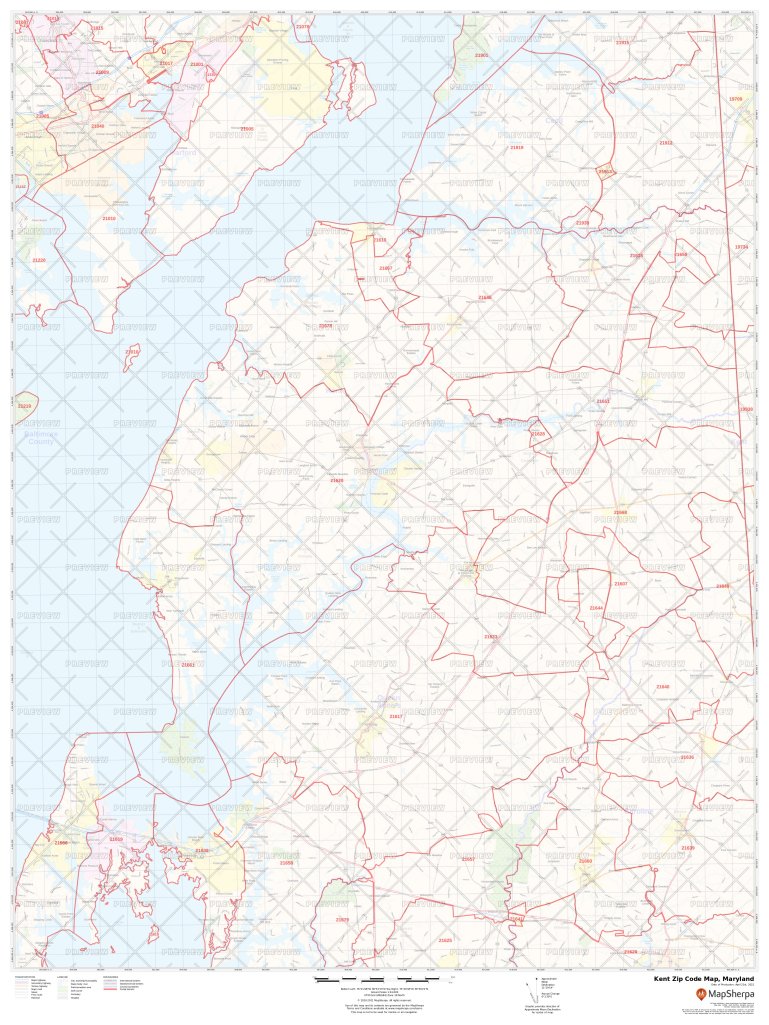Maryland Zip Code Map Maryland Postal Code Kent Zip Code Map Maryland 
