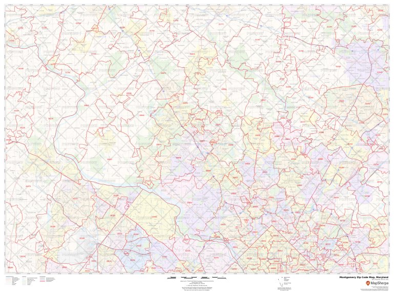 Zip Code Map Maryland Montgomery Zip Code Map Maryland 