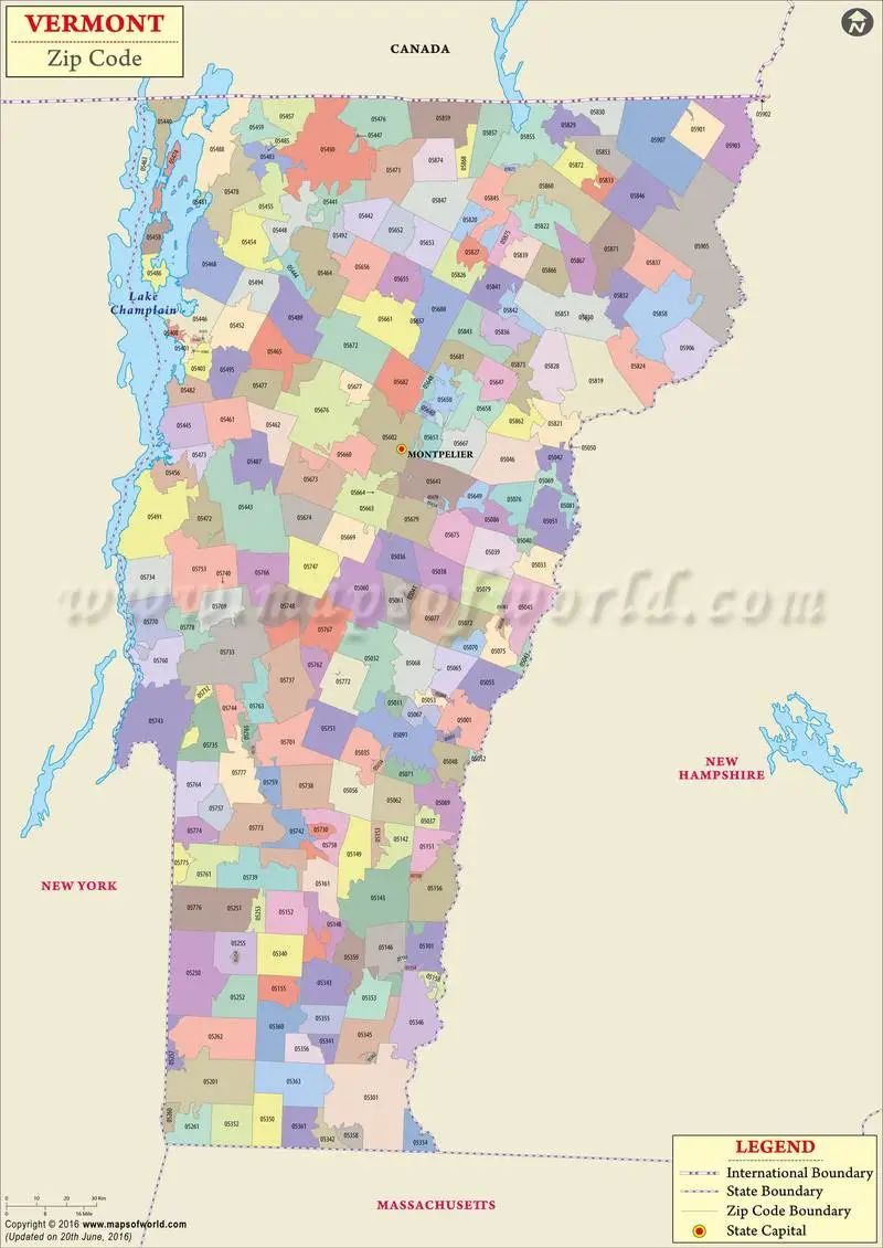 Vermont Zip Code Map American Map Store - Full HD Mountain Pictures for Desktop