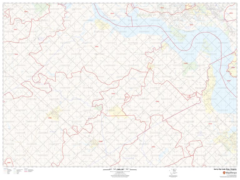Northern Virginia Zip Codes County Map Counties Surry Code.