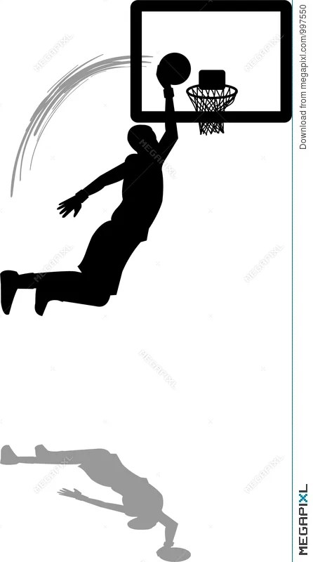 Basketball Slam Dunk Illustration 997550 Megapixl