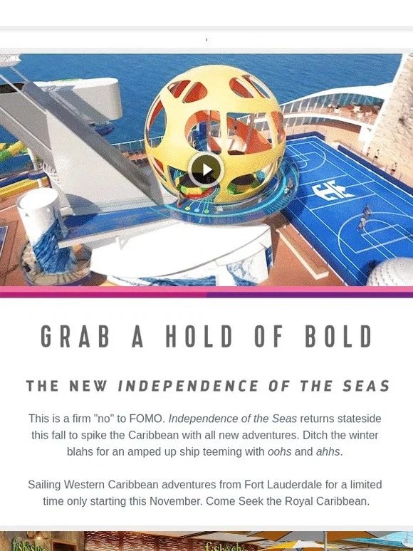 Royal Carribean One Season Only Sail The Newly Amped Up