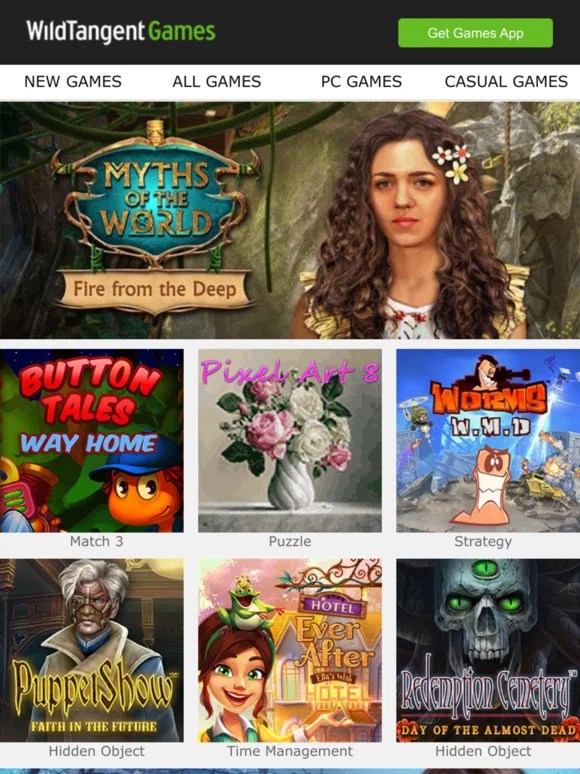 WildTangent Games New Games For You Hidden Object Time Management C@2x 