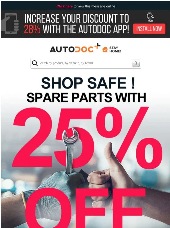 Autodoc uk: [👓 check it out] 25% discount right now!
