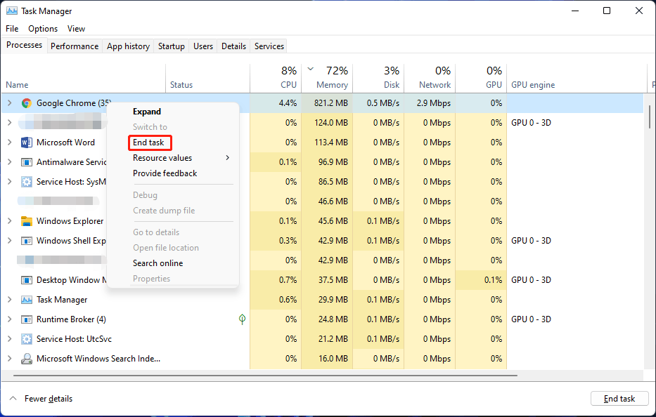 How to Fix Windows 11 High Memory Usage? Here Are Easy Fixes - MiniTool (6) How to Fix Windows 11 High Memory Usage? Here Are Easy Fixes - MiniTool (6)