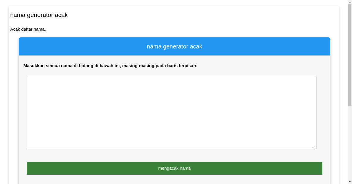 Nama generator acak