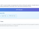 Online Jwt Decoder Decode Json Web Tokens Instantly Debug