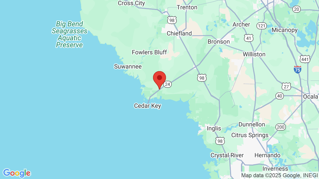 Top Tourist Attraction And Places Map Of Cedar Key USA Tourist Places 