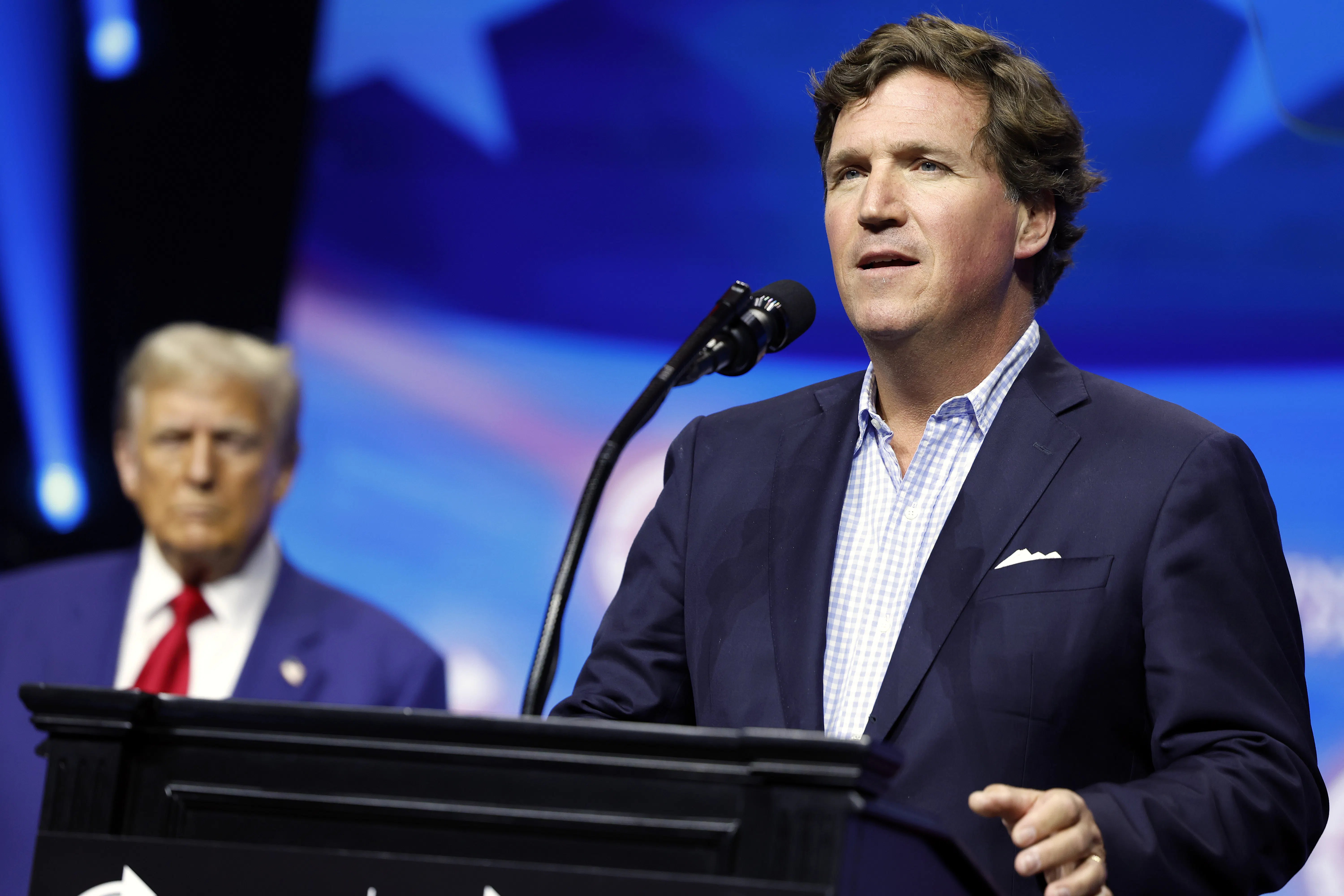 Tucker Carlson Reveals He Has Daddy Kink in Weirdest Trump Speech Ever