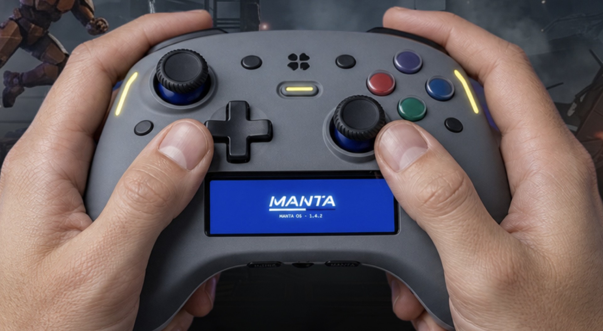 Genki Manta Controller: Future of Gaming with Screen & Haptic Feedback! (2026)