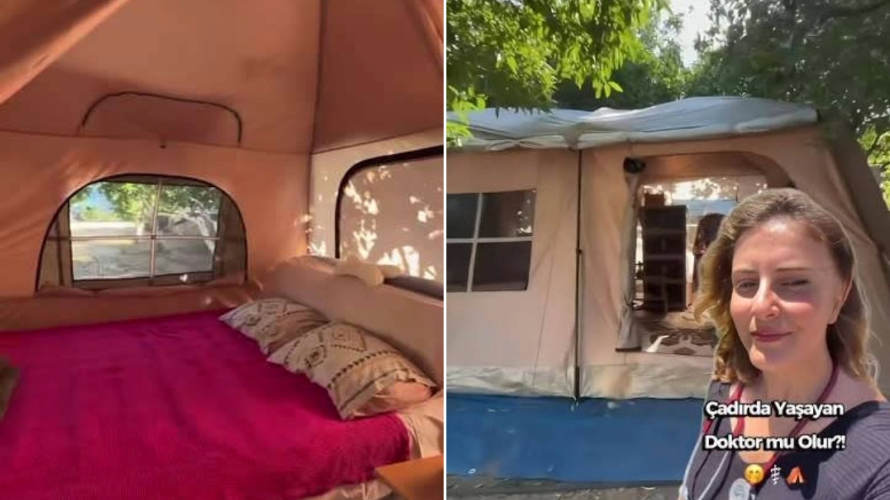 Doktor olarak Bodrum'a atandı, kirayı uçuk bulunca çadırda yaşamaya başladı
