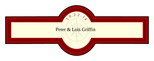 wedding compass cigar label label templates ol383