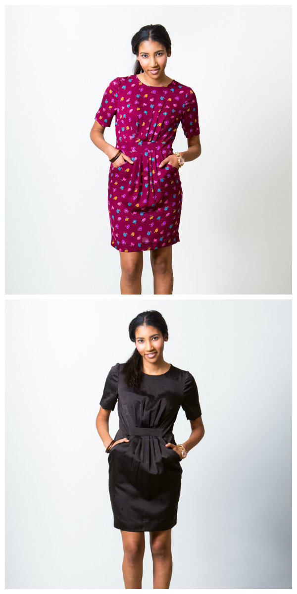 Patternrunway 1307 Coffee Date Dress
