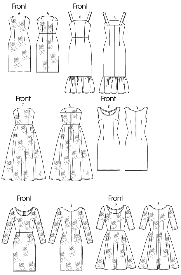 vogue patterns 8766 misses dress on princess cut dress pattern free