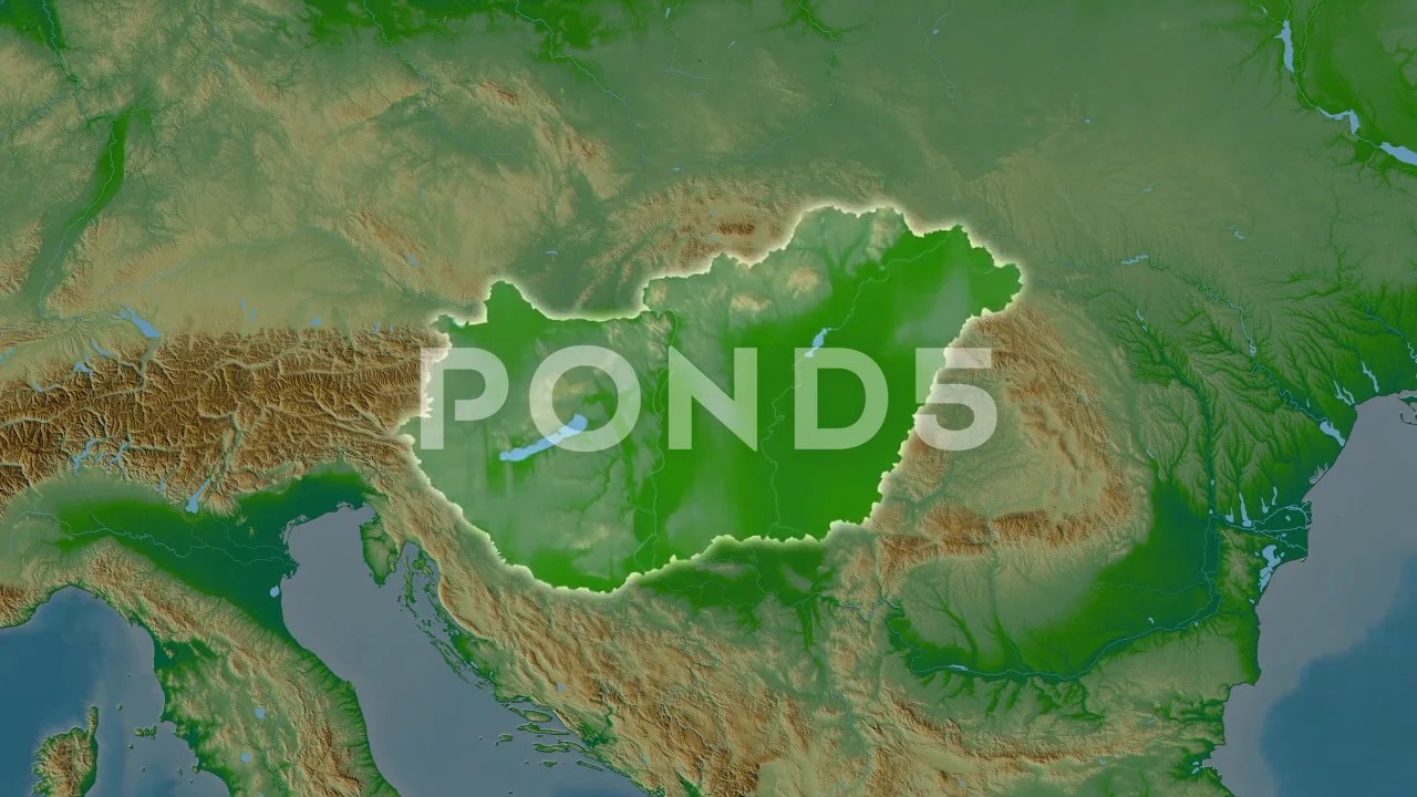 Physical Map Of Hungary Hungary Map Extract Glow Physical 177017481 Prevstill 