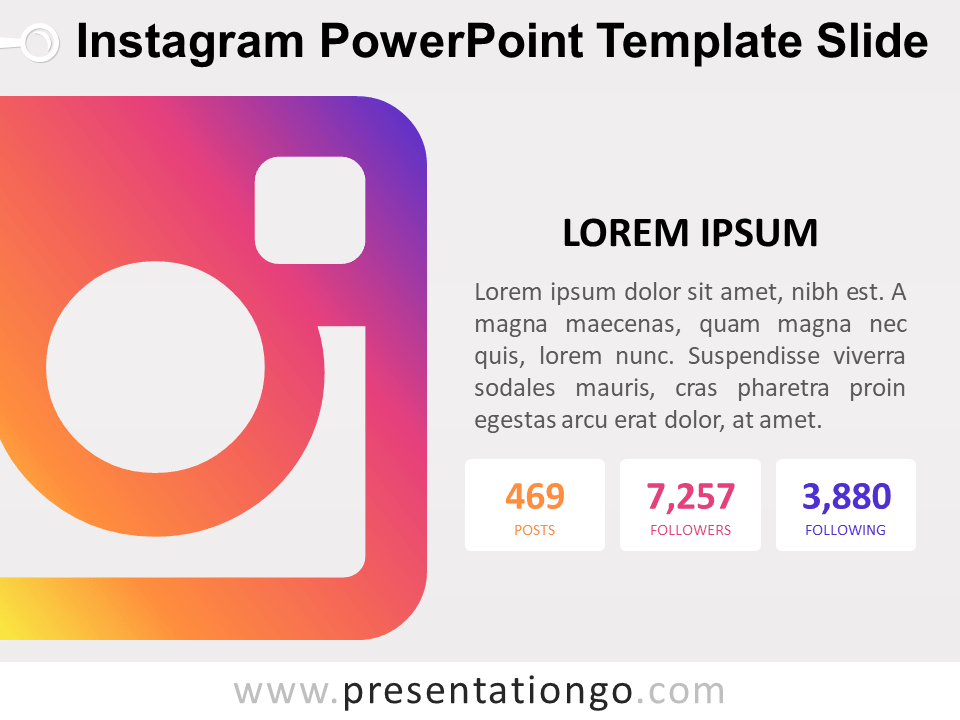 Free Powerpoint Templates About Instagram Presentationgo Com