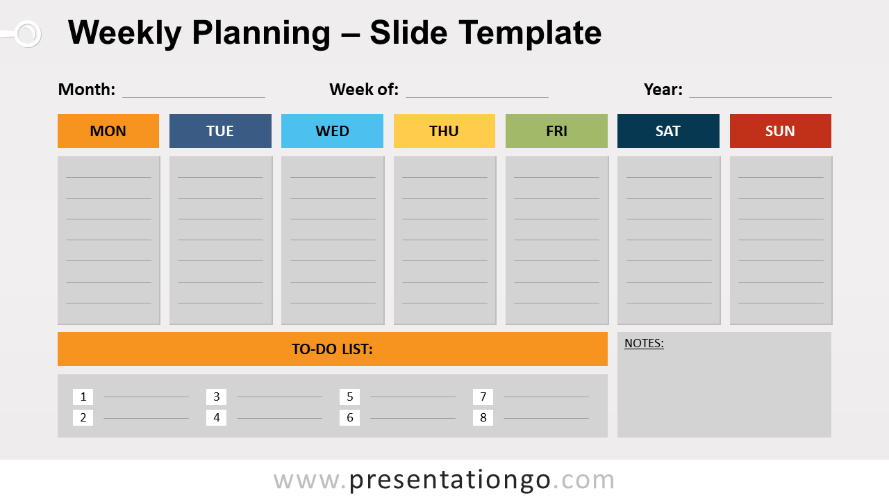 Weekly Planning For Powerpoint And Google Slides Presentationgo Com