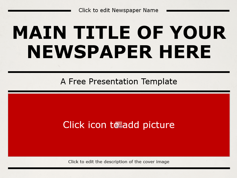 Newspaper Template For Powerpoint And Google Slides
