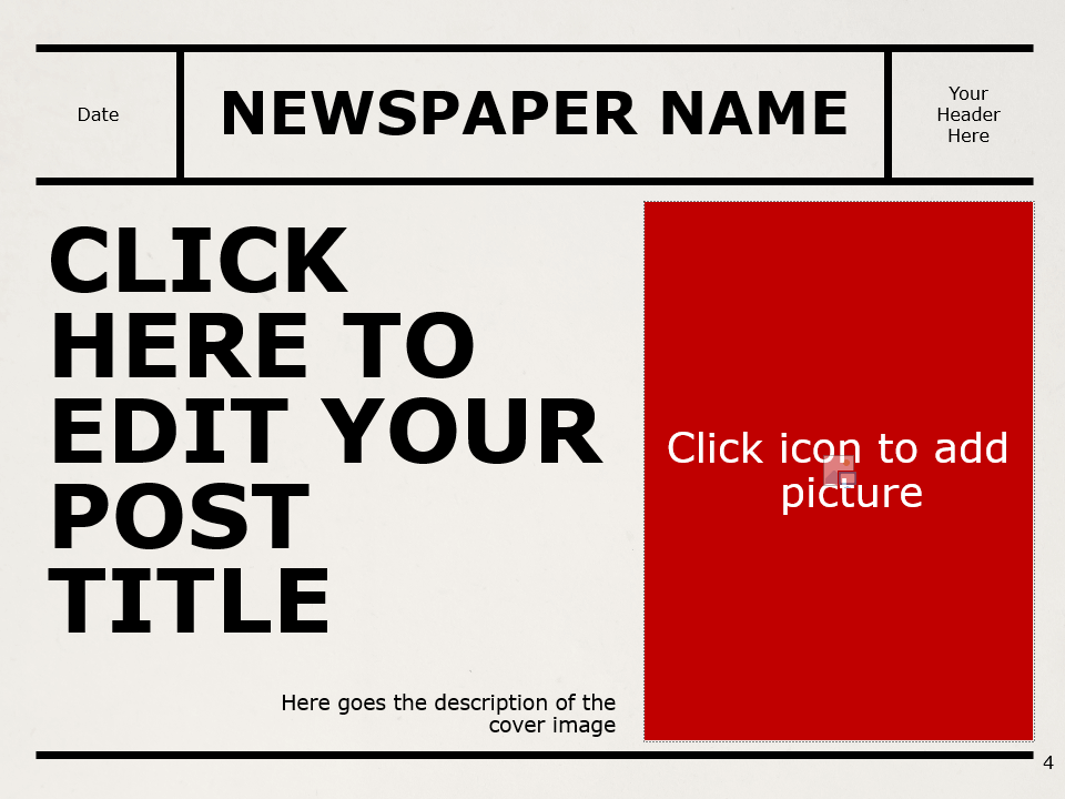 Newspaper Template For Powerpoint And Google Slides