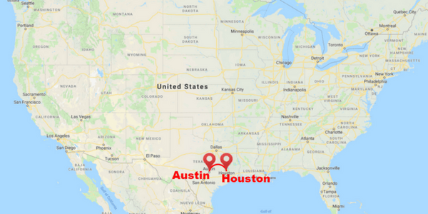 Map Houston To Austin Houston TX To Austin TX Bus EHZBDO Austin Houston Shuttle Map 600x300 