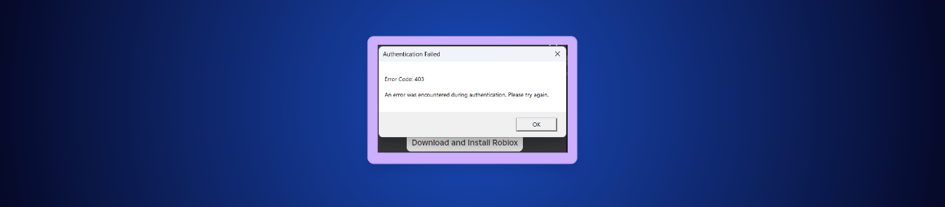 How To Fix Error Code 403 On Roblox Updated 2026 Fixing Error Code 403 Roblox 