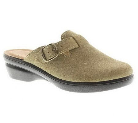 Flexus By Spring Step Ambler Suede Leather Clogs | Inyx