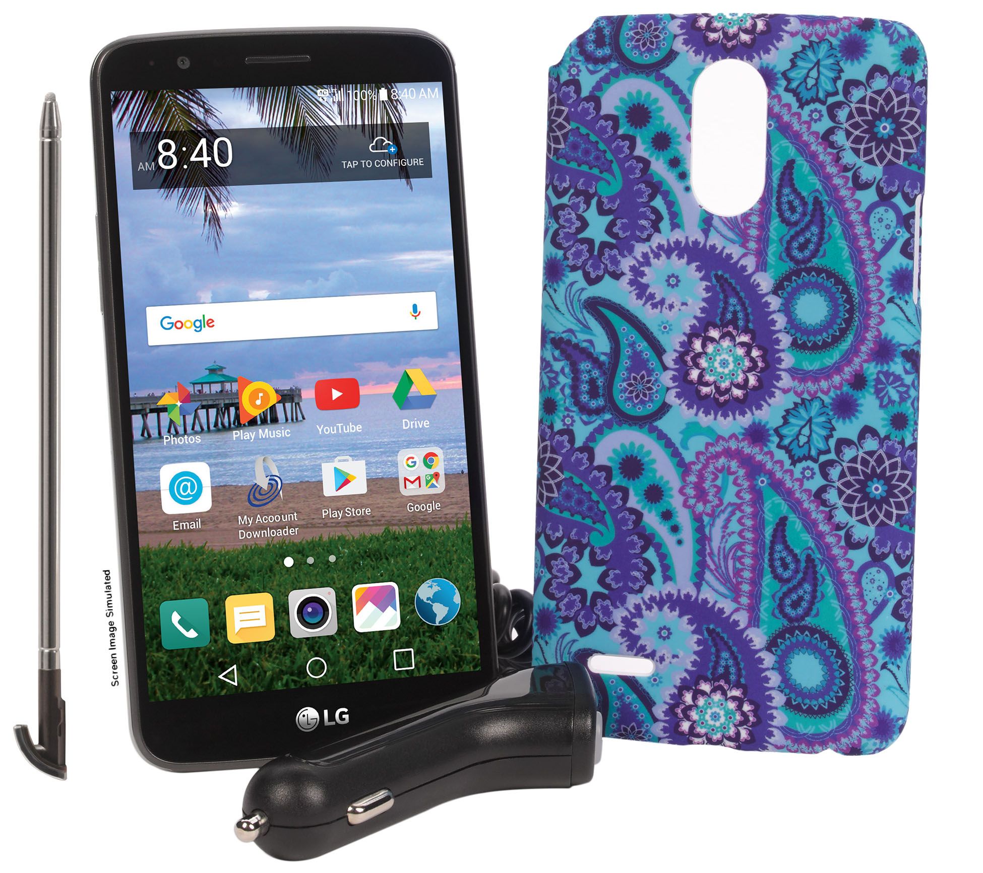 It's the most wonderful time of the year! Tracfone LG Stylo 3 5.7" Smartphone with Case and 1500 Min