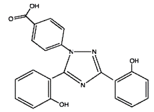 EXJADE® (deferasirox)  Structural Formula Illustration