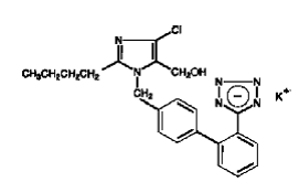COZAAR® (LOSARTAN POTASSIUM TABLETS) Structural Formula Illustration