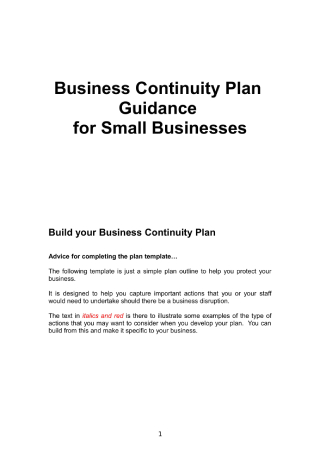 50 Sample Business Plan Templates In Pdf Ms Word Excel