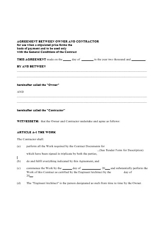 50 Sample Contracts And Agreements In Pdf Ms Word Excel