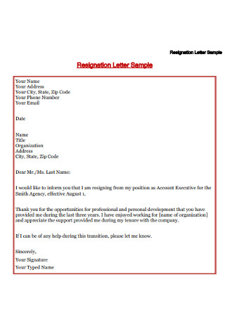 20 Sample Retirement Resignation Letters In Pdf Ms Word