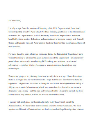 48 Sample Official Resignation Letters In Pdf Ms Word