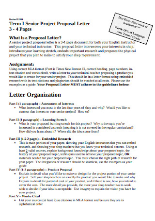 Proposal Letter Letter