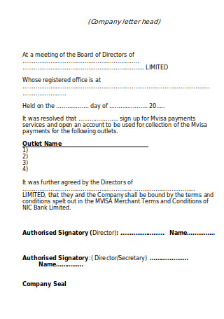 30 Sample Resolution Letter Templates In Pdf Ms Word