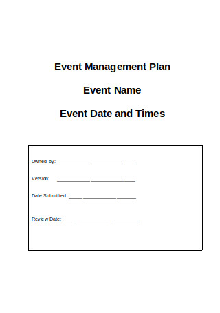 20 Sample Event Management Plan Templates In Pdf Ms Word