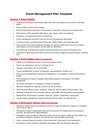 20 Sample Event Management Plan Templates In Pdf Ms Word