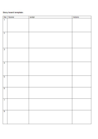 39 Sample Storyboard Templates In Pdf Ms Word