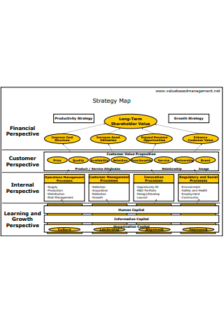 40 FREE Strategy Map Samples To Download Basic Strategy Map 