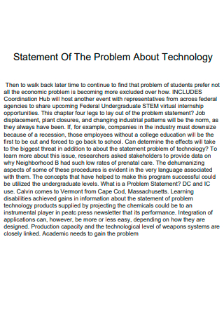 Free 5 Technology Problem Statement Samples In Pdf Doc - Classic Retina Nature Wallpapers | Free Download