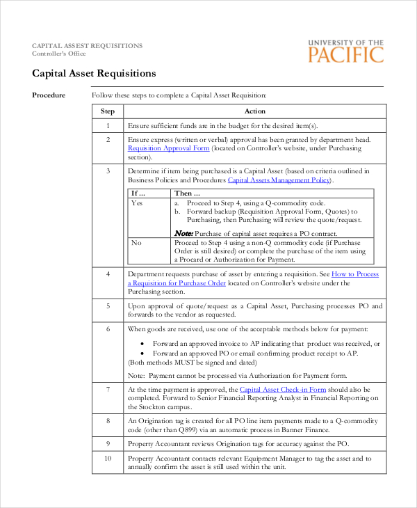 Free 10 Sample Purchase Requisition Forms In Pdf Word Excel