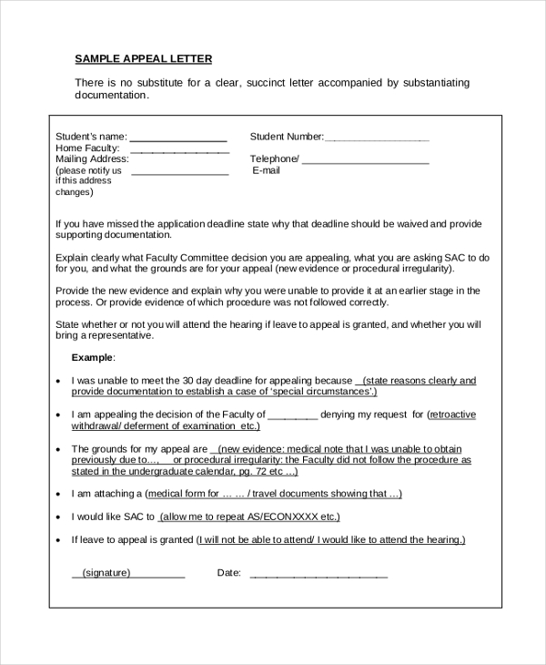 Free 32 Sample Letters In Pdf Ms Word Excel